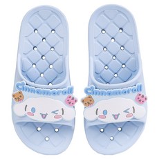 릴팡 아동용 산리오 물빠짐이 좋은 보보 EVA 소프트 욕실화, 시나모롤, 1개