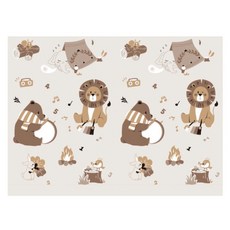 Mang Mang 小鹿蔓蔓 兒童XPE摺疊地墊MAX版, 營火晚會