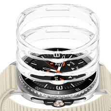 LIAMONT Galaxy Watch TPU全包覆保護殼 2入, 透明, 透明