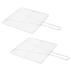 4BNK 不鏽鋼握把雙面烤網, 2個