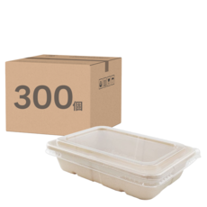 萬福 植纖方形餐盒 500ml, 50個裝, 6套