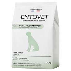 엔토벳 어덜트 강아지 더마톨로지 서포트 건식사료, 1.2kg, 1개, 곤충