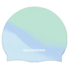 REALLYGOODSWIM 漸層泳帽, 1個, 天空薄荷 + 藍色