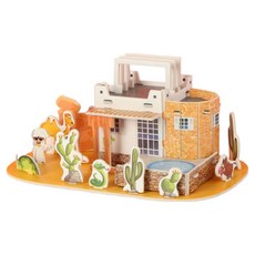 Dimis 立體拼圖組裝套件 沙漠村莊, 1個, 混合顏色, 25件