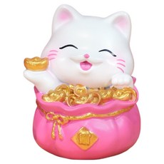 KODACHIEF 浪漫日式貓咪裝飾品 福袋貓, 混合顏色