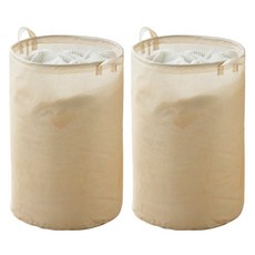 Goodssum 舒適洗衣籃 70g 2入, 黃色條紋