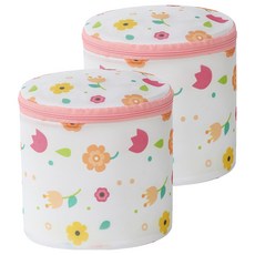 Malltoday 內衣旅館 胸罩洗衣袋, 2個, 03 嬌小花朵