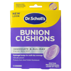 Dr. Scholl's 爽健 水凝膠舒緩襯墊 拇指外翻適用, 60g, 1個, 5片