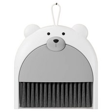 쏘블랑 미니 빗자루 + 쓰레받이 세트, 1세트, 화이트