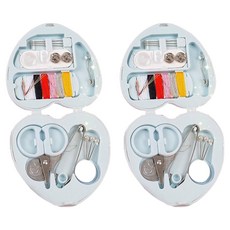 Modutem 便攜式迷你縫紉針線包9件組 7 x 7.5 cm, 藍色, 2套