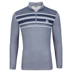 New Eagle 男士彈性高爾夫拉鍊長袖T恤 NB-5154