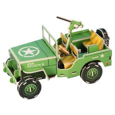 Dimis 立體拼圖組裝套件 泡泡吉普車, 1個, 44件, 混合色