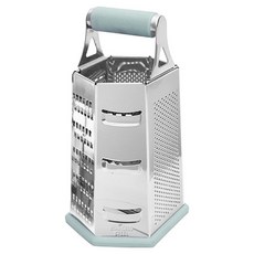 LuigiFerrero Norsk 6in1筒型刨刀 23cm, 1個, 銀色 + 粉藍色