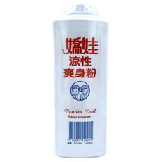 嬌娃 涼性爽身粉, 250g, 1個