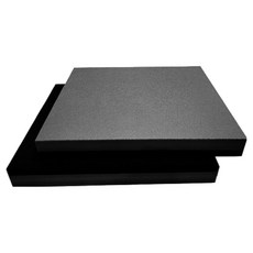 Deokjinsponge 重低音喇叭 減震 防噪音 防震 隔音墊 200 x 200 x 25 mm, 2個, 黑色