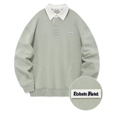Ebbets Field 撞色縫線翻領大學T