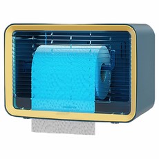 FAmILyLIFE 生活 多功能無痕壁掛紙巾盒 單層款 A-084-B, 藍色, 1個