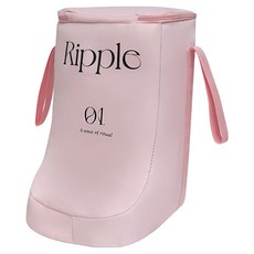 YUNMI 居家SPA保養靴子款泡腳桶/便攜折疊泡腳袋/保溫足浴桶/洗腳盆/沐足袋 加高43cm, 1個, 玫瑰粉