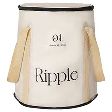 YUNMI 加高防傾倒便攜旅行泡腳桶/折疊保溫泡腳袋/足浴桶/洗腳盆/旅行洗衣袋 四邊PP板支撐條, 1個, 奶油白