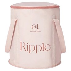 YUNMI 加高防傾倒便攜旅行泡腳桶/折疊保溫泡腳袋/足浴桶/洗腳盆/旅行洗衣袋 四邊PP板支撐條, 1個, 玫瑰粉