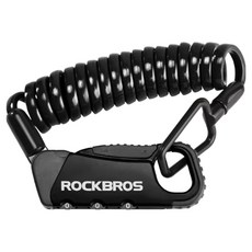 ROCKBROS 洛克兄弟 輕巧質感密碼鎖, 1個, 亮灰黑