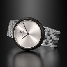 LILIENTHAL BERLIN Coffee Watch Latte-Mesh Silver Matte 手錶