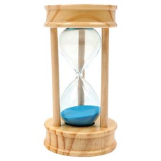 POPO FANCY 高級原木計時器沙漏 5分鐘, 隨機出貨, 1個