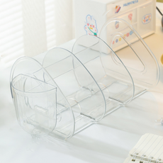 Daily Nest 居家裝飾書架筆筒, 3層, 透明
