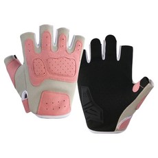 American Road 自行車半指健身防滑運動手套 雙手套組, 1套, 粉紅色