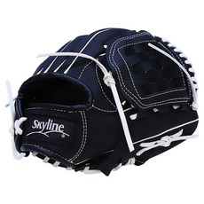 스카이라인 합성피혁 야구 글러브 우투용 SG-105, 블랙, 1개