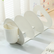 데일리네스트 인테리어 책꽂이 연필꽂이, 화이트, 3단