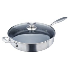 Hi CHEF 掌廚 316不鏽鋼3D蜂巢式平底鍋, 1個, 30cm