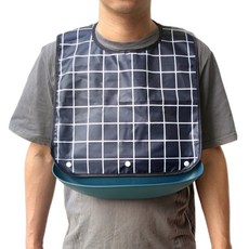 Daily Nest 成人照護圍兜 中號(52 x 35 x 6.5 cm / 21cm), 1個, 海軍藍