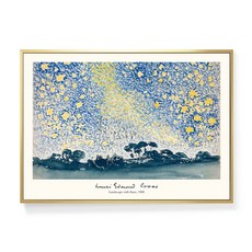 菠蘿選畫所 亨利・愛德蒙・克羅斯 星空下的風景 AVAR3453G, 金色