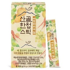 Ecomom Meal 山中一帖條裝桔梗水蜜桃梅子 30入, 梨子桔梗梅子, 1個, 600g