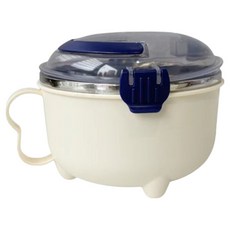 304不鏽鋼簡約泡麵碗 1L, 1個, 顏色隨機