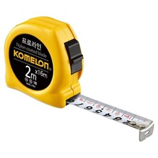 코메론 프로라인 줄자 노랑 2m x 16mm KMC-74N, 1개
