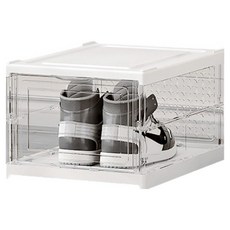 Marketpio 居家透明折疊式鞋子保護收納盒, 1個, 單一顏色