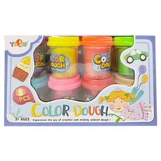 安全彩泥黏土8色補充瓶, 1套, 70g, 顏色隨機