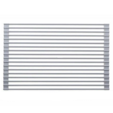 CAXXA 凱撒 304不銹鋼矽膠包覆廚房水槽瀝水架 大, 灰色, 1個