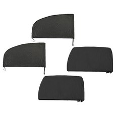 小麥購物 汽車防蚊防蟲紗窗 轎車全車 Y560 4個, 黑色