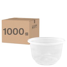 萬福 透明500射出碗, 1箱, 1000個裝