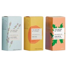 THE NATURE OF THINGS 自然之事 舒壓好眠安定心神精油 薰衣草 + 有機天竺葵 + 甜橙3件組, 1個, 12ml