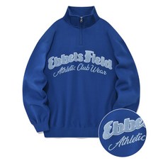 Ebbets Field 毛圈拱形Logo半拉鍊大學T