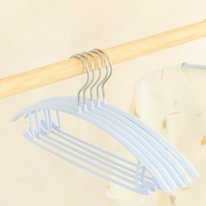 Back to Basics 兒童防肩角針織防滑塗層衣架, 藍色, 10個