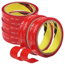 3M VHB 3M 超強力壓克力泡棉透明雙面膠帶 20mm x 2.2m, 5個