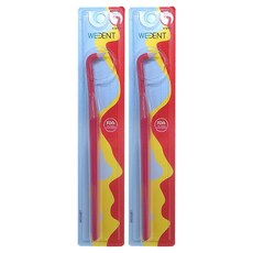 WEDENT 威登 單束毛牙刷 一般刷毛, 紅色, 1入, 2個