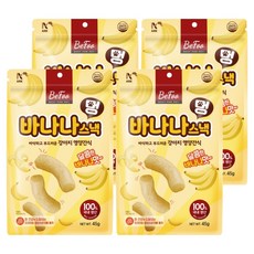 베푸 아크 강아지 멍 바나나 스낵, 4개, 45g, 바나나맛