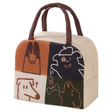 이홈베이킹 보온보냉 도시락가방, 강아지, 1개