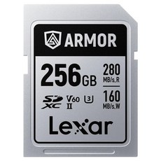 Lexar 雷克沙 ARMOR SILVER PRO SDXC UHS-II 不鏽鋼記憶卡, 1個, 256GB